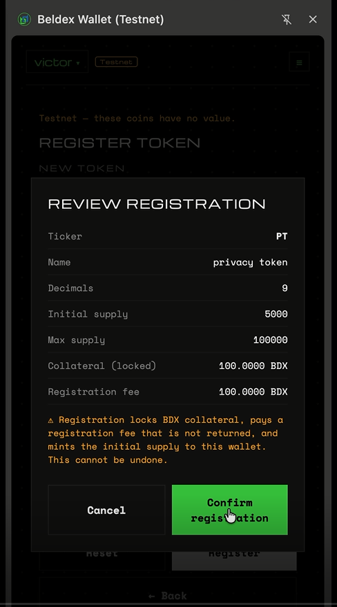 Register Token
