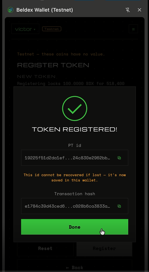 Register Token